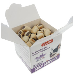 animallparadise Mini biscotti ripieni di manzo, scatola da 400 gr. per cani Crocchette per cani