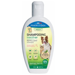 Francodex Insect repellent shampoo monoï scent 250 ml for dogs and cats antiparasitic