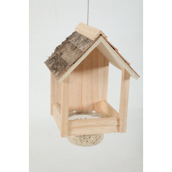 zolux Futterhaus Cup Castor 3 in 1 , Holzdach, für Vögel Outdoor-Futterstellen Vögel