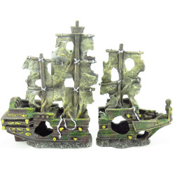 animallparadise herald wreck in two parts, size: 45 x 13 x 34 cm, Aquarium decoration Decoration and other