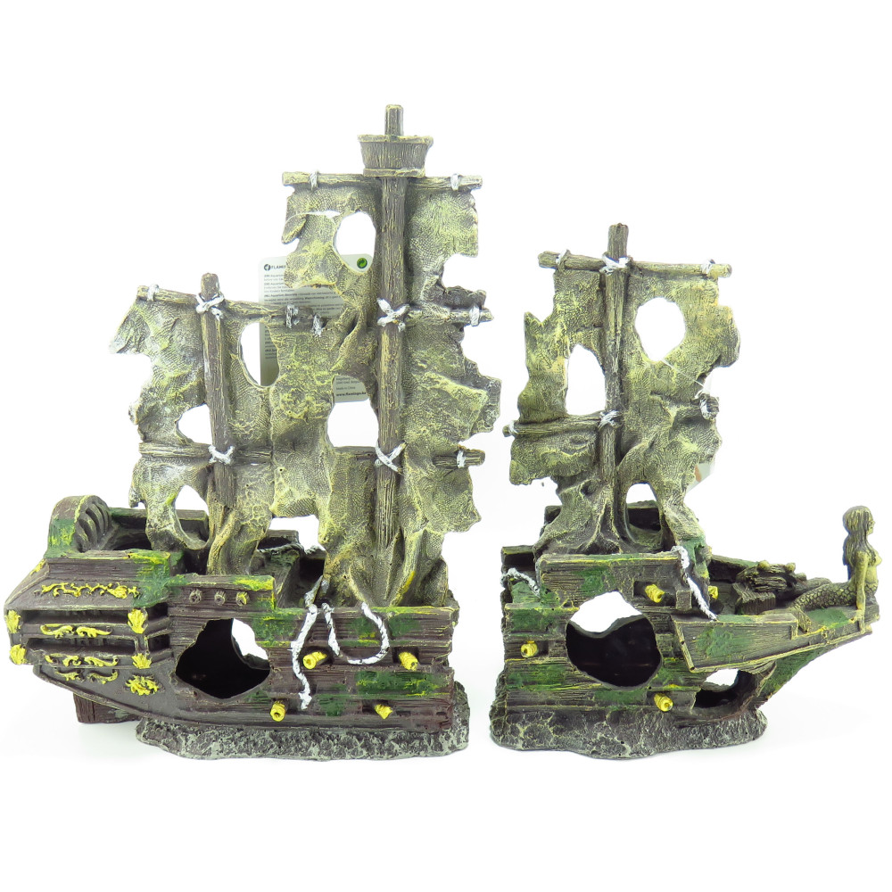 animallparadise herald wreck in two parts, size: 45 x 13 x 34 cm, Aquarium decoration Decoration and other