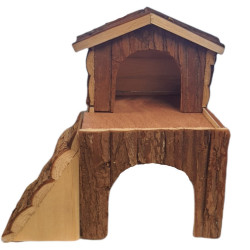 animallparadise Casa de madera Bjork para roedores Camas, hamacas, nidos