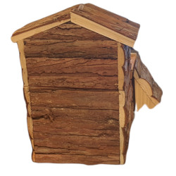animallparadise Bjork-Haus aus Naturholz für Nagetiere Betten, Hängematten, Nistplätze