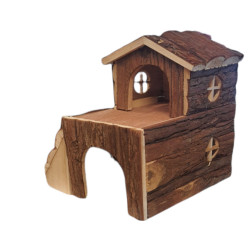 animallparadise Bjork houten huis voor knaagdieren Bedden, hangmatten, nesten