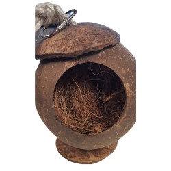 animallparadise Een kokosnoot huis voor kleine knaagdieren. Bedden, hangmatten, nesten