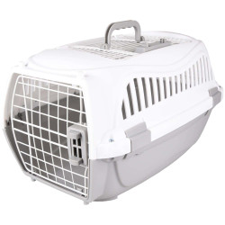 animallparadise Transportbox GLOBE. Größe S. 37 x 57 X h 33 cm, Farbe grau. für Hunde. Transportkäfig