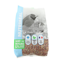 animallparadise Nutrimeal Exotic Bird Food Seed, 800g. Semente alimentar