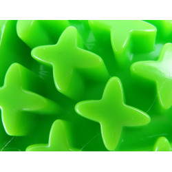 animallparadise Rundes Hundespielzeug aus TPR und Seil in der Farbe Grün, Samba Kauspielzeug für Hunde