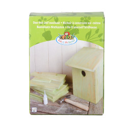 animallparadise Caja nido para montar, ideal para sus hijos. Altura 23cm. para los pájaros. Casa de pájaros
