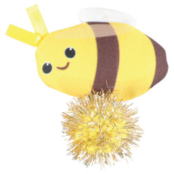 animallparadise Lindo brinquedo de gato abelha. Tamanho 8 x 6 cm x 2,5 cm. com catnip. Jogos com catnip, Valeriana, Matatabi