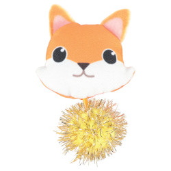 animallparadise Precioso juguete de zorro para gatos. Tamaño 8 x 6 cm x 2,5 cm. con hierba gatera. Juegos con hierba gatera, ...