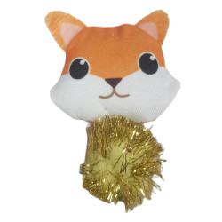 animallparadise Śliczna zabawka dla kota z lisem. Wymiary 8 x 6 cm x 2,5 cm. z kocimiętką. Jeux avec catnip