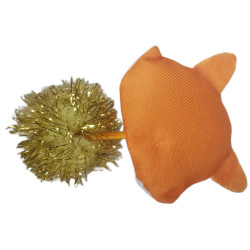 animallparadise Lindo brinquedo de gato raposa. Tamanho 8 x 6 cm x 2,5 cm. com catnip. Jogos com catnip, Valeriana, Matatabi