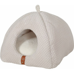 Igloo chat Abri Igloo PALOMA 39 x 38 x 32cm Couleur beige pour chat.