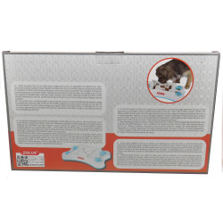 animallparadise Cuenco rectangular anticalcáreo de 32 x 19,5 x 5,5 cm para perros. Recipiente para la comida y alfombrilla an...