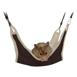 animallparadise Rato de rede de 18 x 18 cm, hamsters de cor aleatória Camas, redes de dormir, ninhos