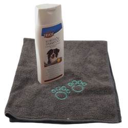 animallparadise Shampoo de óleo de coco 250 ml + uma toalha de microfibra Champô