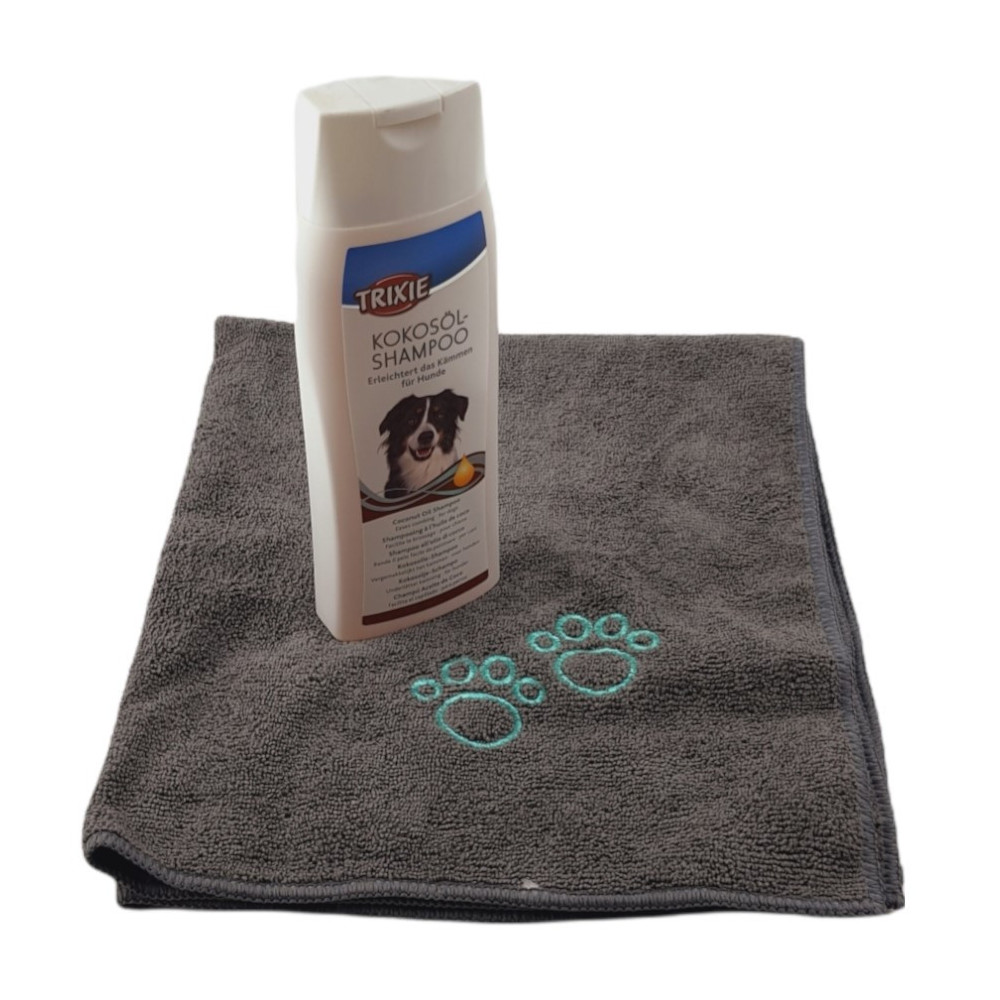 animallparadise Shampoo all'olio di cocco 250 ml + un asciugamano in microfibra Shampoo