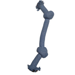 animallparadise COSMIC-Seil mit 2 Knoten, Größe ø 3 cm x 35 cm, Hundespielzeug. Seilspiele für Hunde