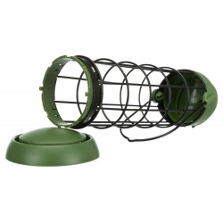animallparadise Alimentador de bolas de gordura ø 8 x 22 cm para aves. suporte de bola ou almofada de lubrificação