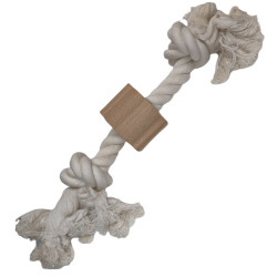 animallparadise Cuerda salvaje de 2 nudos, tamaño ø 2 cm x 34 cm, juguete para perros. Juegos de cuerdas para perros