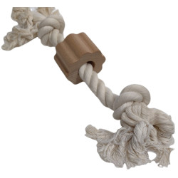 animallparadise Cuerda salvaje de 2 nudos, tamaño ø 2 cm x 34 cm, juguete para perros. Juegos de cuerdas para perros