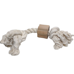animallparadise Wild Giant 2 nodi corda, dimensioni ø 3 cm x 42cm, giocattolo per cani. Set di corde per cani