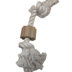 animallparadise Wild Giant 2 nodi corda, dimensioni ø 3 cm x 42cm, giocattolo per cani. Set di corde per cani
