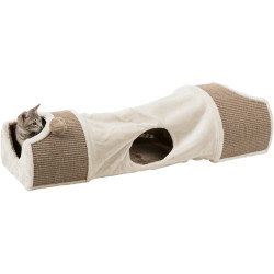 animallparadise Túnel de arañazos para gatos, tamaño: 110 × 30 × 38 cm Rascadores y postes de rascado