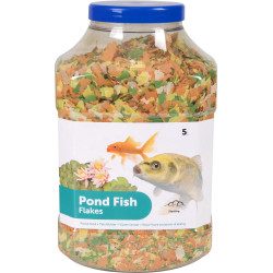 animallparadise 5 litros, alimento para peces de estanque, en escamas. comida para estanques