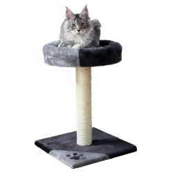 Arbre a chat Arbre à chat, taille 35 x 35 cm, hauteur 52 cm, Tarifa, couleur noir et gris.