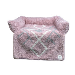 animallparadise Sofa Bed Bobo Pink for cats or small dogs. cat cushion and basket
