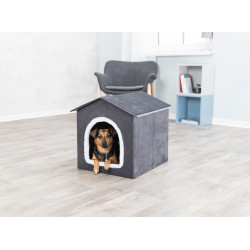 animallparadise Refugio Livia para perros y gatos pequeños, tamaño: 50 × 50 × 54 cm. Gato iglú