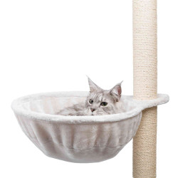 SAV Arbre a chat Nid confort XL pour arbre à chat, ø 45 cm, couleur gris clair.
