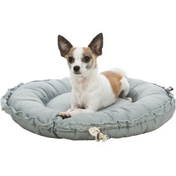 animallparadise Felia cama y almohada gris ø 50 cm para perro pequeño Cojín para perros