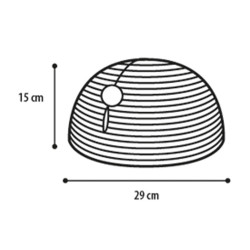animallparadise Cúpula com cúpula, erva do mar ø 29 x 15 cm. para gatos. Raspadores e postos de raspagem