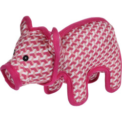 animallparadise Porquinho Rosa de Coisas Fortes 26 cm. para cães. Brinquedos de mastigar para cães