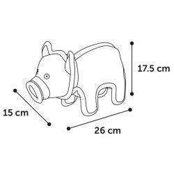 animallparadise Strong Stuff Roze Knorretje 26 cm. voor honden. Kauwspeelgoed voor honden