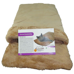 animallparadise Sacco a pelo termico per gatti. 70 x 40 x 9 cm. Biancheria da letto