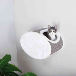 animallparadise Abrigo acolhedor para gatos, montado na parede 42 × 29 × 28 cm Espaço de montagem na parede