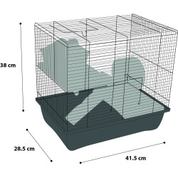 animallparadise ENZO cage . 41.5 x 28,5 x 38 cm. Modelo 2. para hamster. Cage