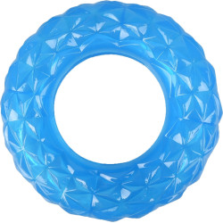 animallparadise Spielzeug für den Hund. Ring, der mit Leckerlis gefüllt werden kann. 13 cm blau Spiele a Belohnung Süßigkeit