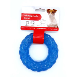 animallparadise Spielzeug für den Hund. Ring, der mit Leckerlis gefüllt werden kann. 13 cm blau Spiele a Belohnung Süßigkeit
