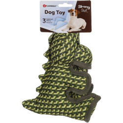 animallparadise Strong Stuff Dino groen hondenspeeltje 23 cm. Kauwspeelgoed voor honden