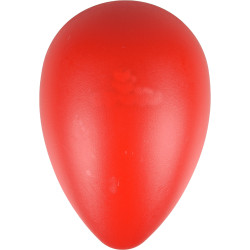 animallparadise Ovo de plástico OVO vermelho. M ø 13 cm x 18,5 cm de altura. Brinquedo de cão Bolas de Cão
