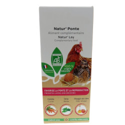 Complément alimentaire Natur' Ponte, aliment complémentaire favorise la ponte pour poules 250 ml.