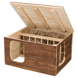 animallparadise Domek Hilke z wbudowaną półką na siano dla królików i świnek morskich Raterier