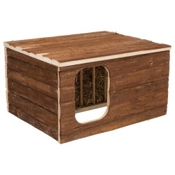 animallparadise Hilke house with integrated hay rack for rabbits and guinea pigs Food rack