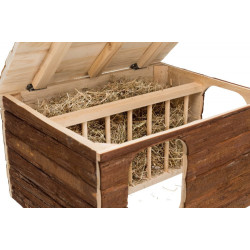 animallparadise Hilke house with integrated hay rack for rabbits and guinea pigs Food rack