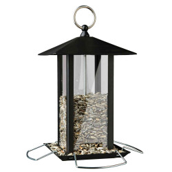 animallparadise Zewnętrzny karmnik dla ptaków z metalowymi żerdziami. Mangeoire à graines